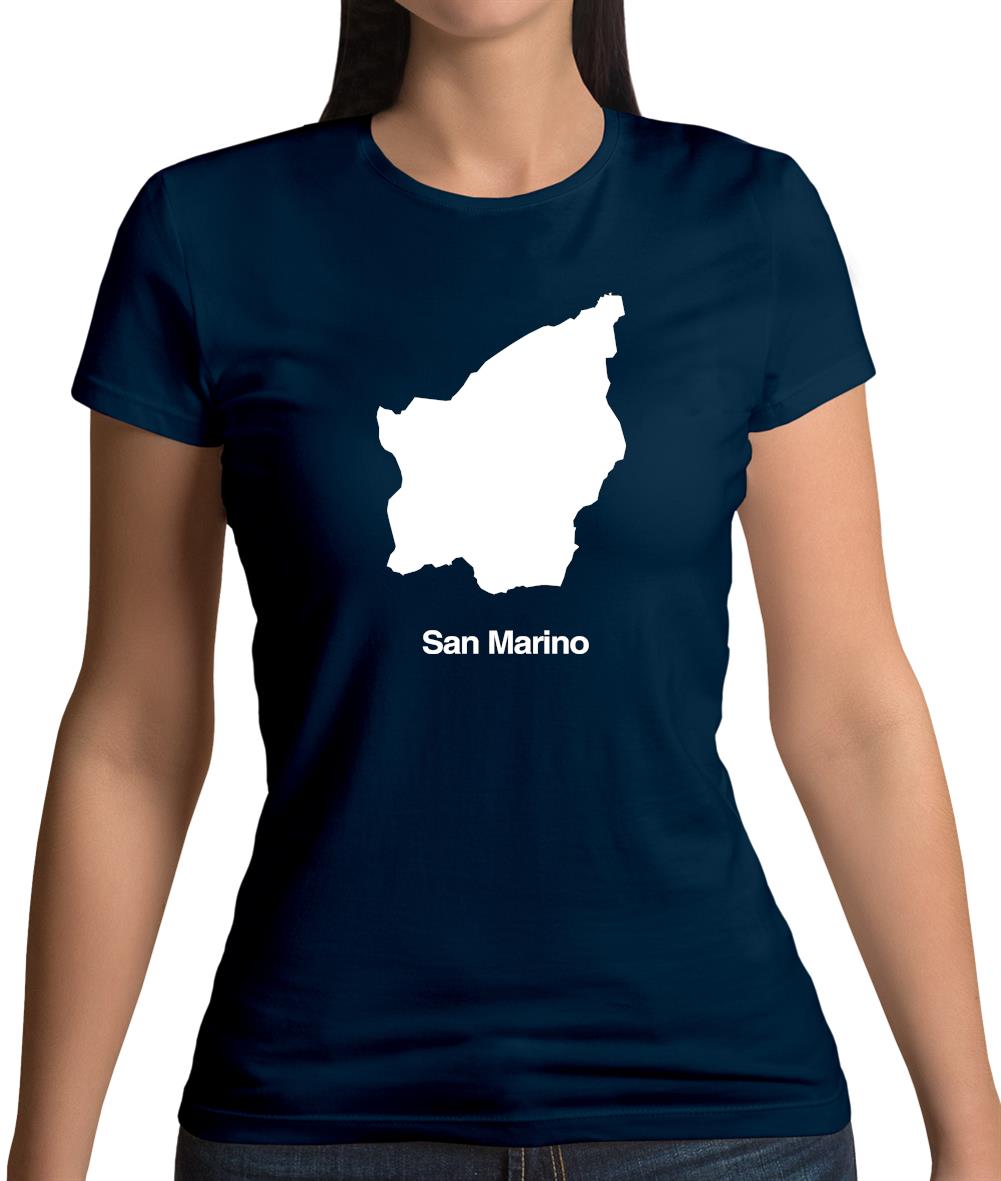 San Marino Silhouette Womens T-Shirt San Marino Silhouette Womens T-Shirt
