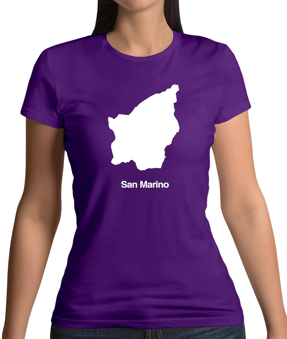 San Marino Silhouette Womens T-Shirt San Marino Silhouette Womens T-Shirt