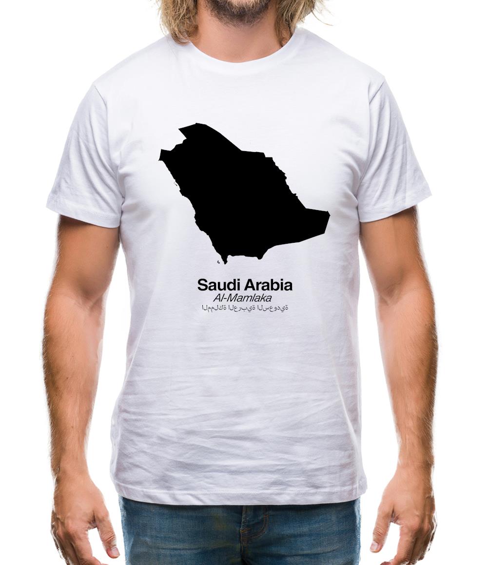 Saudi Arabia Silhouette Mens T-Shirt Saudi Arabia Silhouette Mens T-Shirt