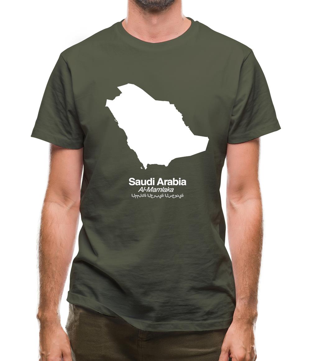 Saudi Arabia Silhouette Mens T-Shirt Saudi Arabia Silhouette Mens T-Shirt