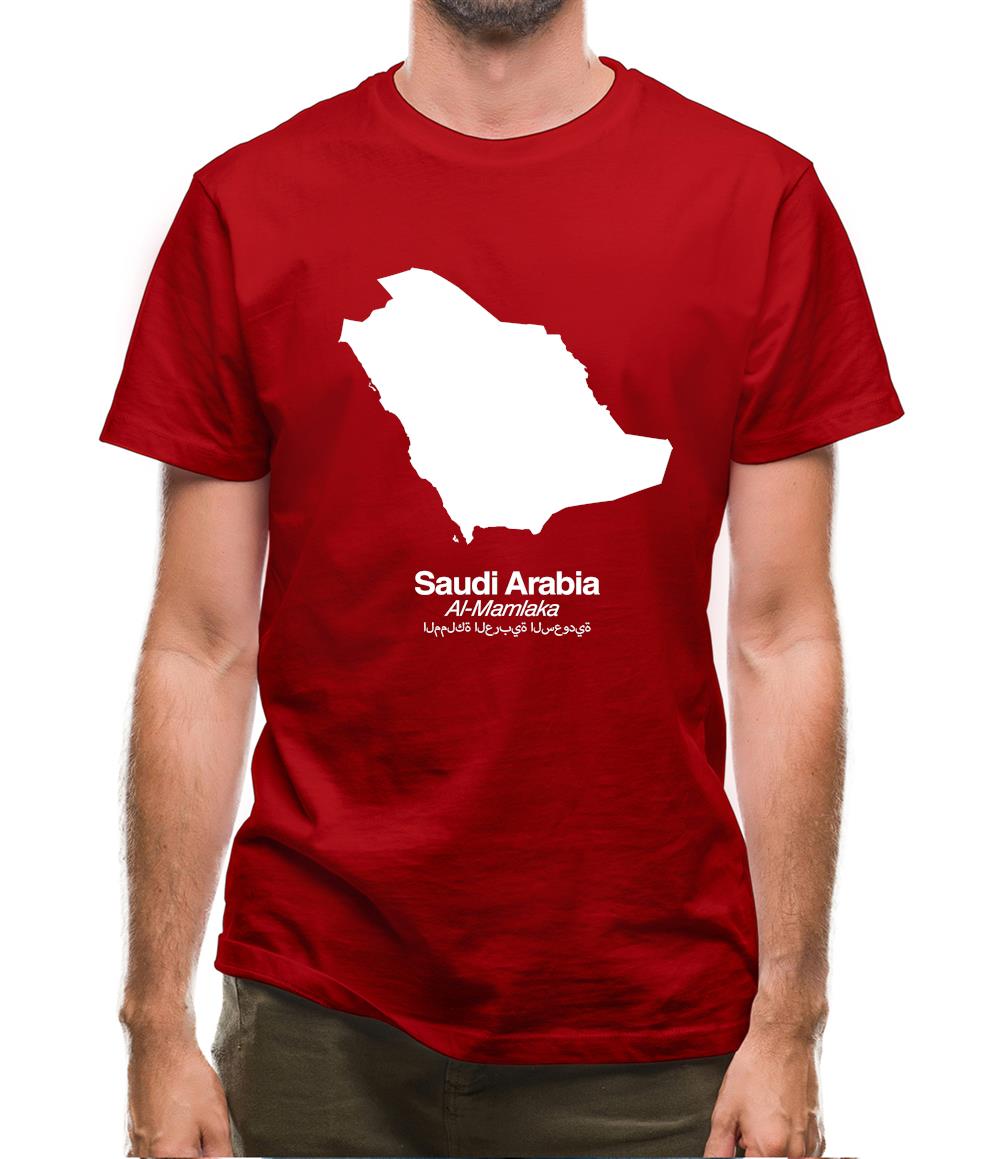 Saudi Arabia Silhouette Mens T-Shirt Saudi Arabia Silhouette Mens T-Shirt
