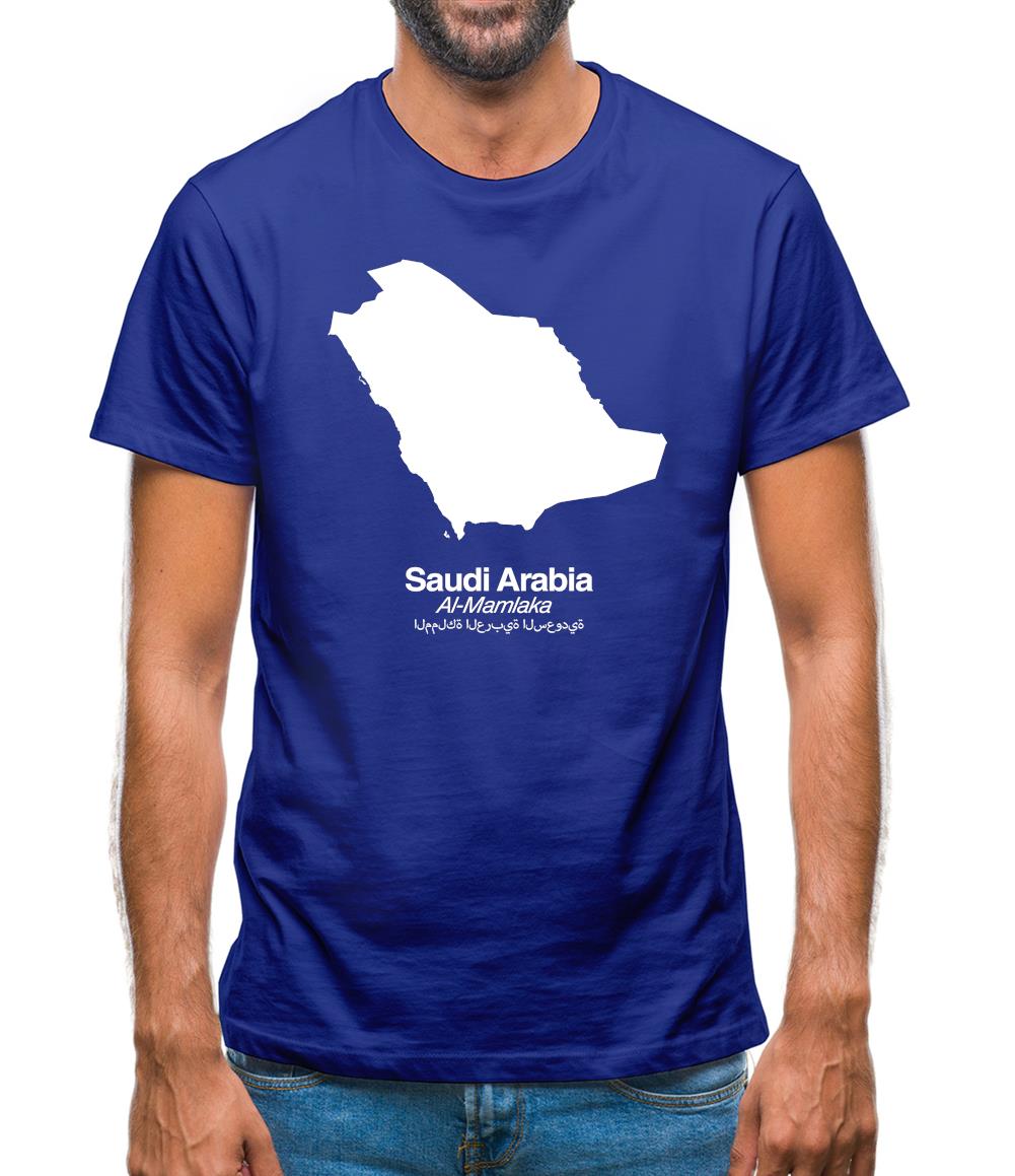 Saudi Arabia Silhouette Mens T-Shirt Saudi Arabia Silhouette Mens T-Shirt