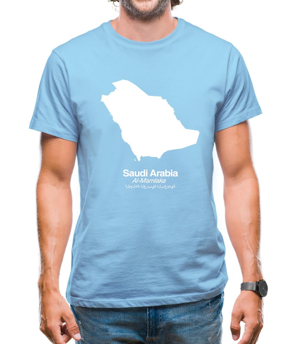 Saudi Arabia Silhouette Mens T-Shirt Saudi Arabia Silhouette Mens T-Shirt