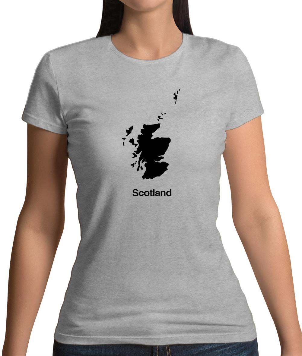 Scotland Silhouette Womens T-Shirt Scotland Silhouette Womens T-Shirt