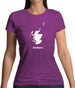 Scotland Silhouette Womens T-Shirt Scotland Silhouette Womens T-Shirt