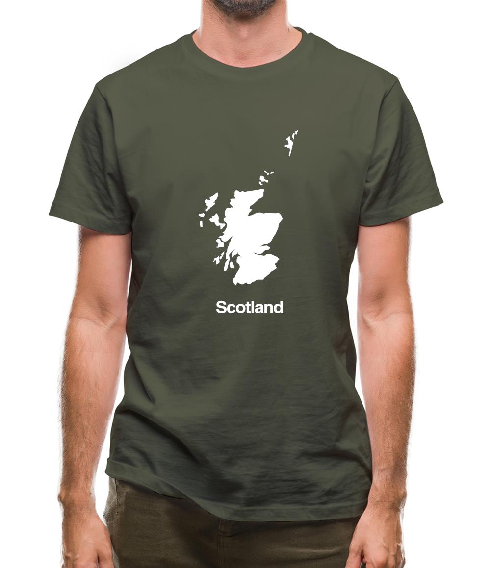 Scotland Silhouette Mens T-Shirt Scotland Silhouette Mens T-Shirt