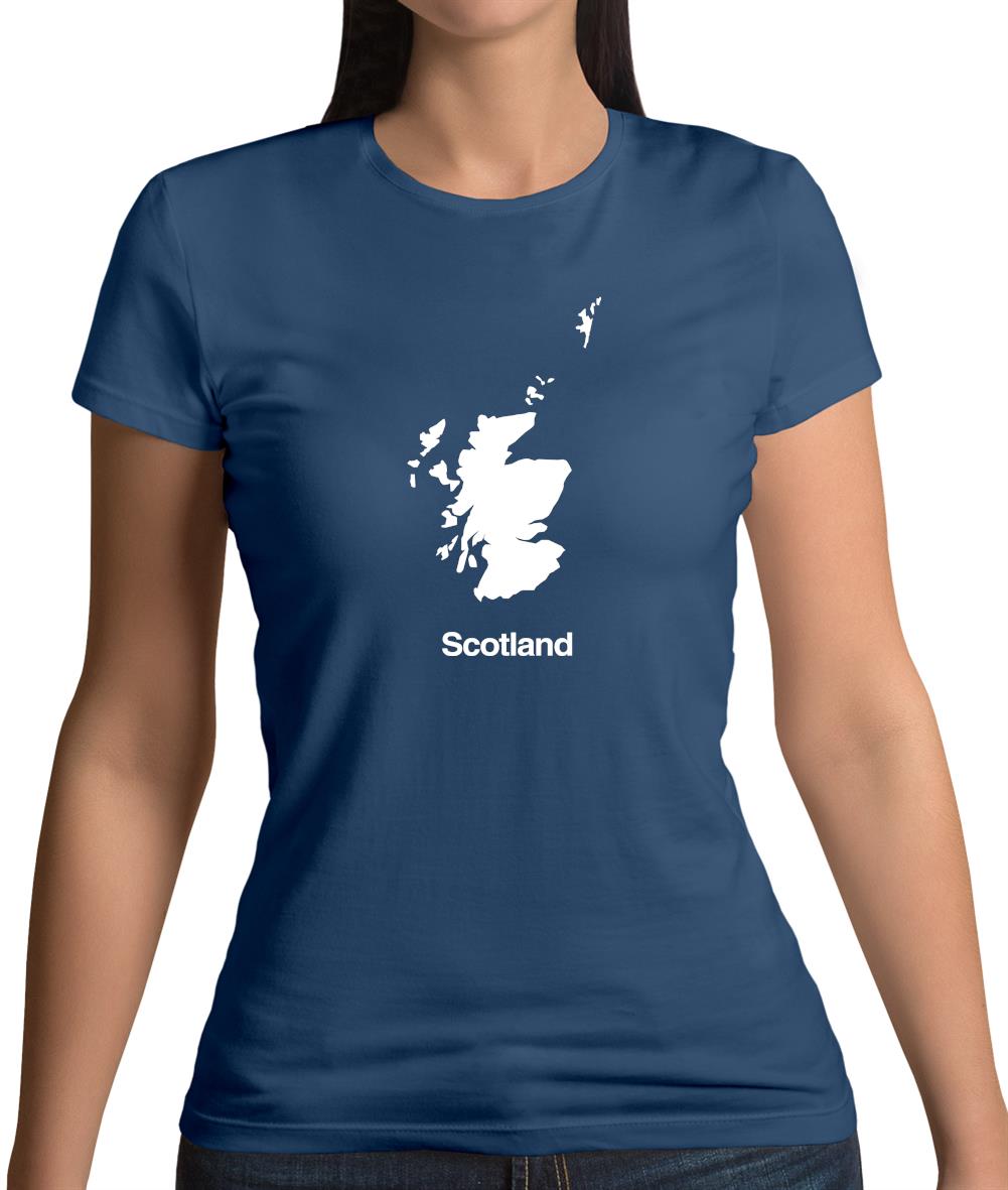 Scotland Silhouette Womens T-Shirt Scotland Silhouette Womens T-Shirt