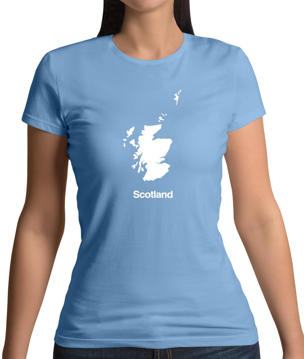 Scotland Silhouette Womens T-Shirt Scotland Silhouette Womens T-Shirt