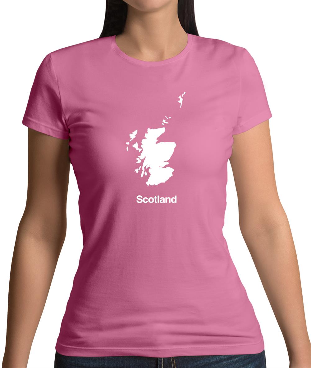 Scotland Silhouette Womens T-Shirt Scotland Silhouette Womens T-Shirt