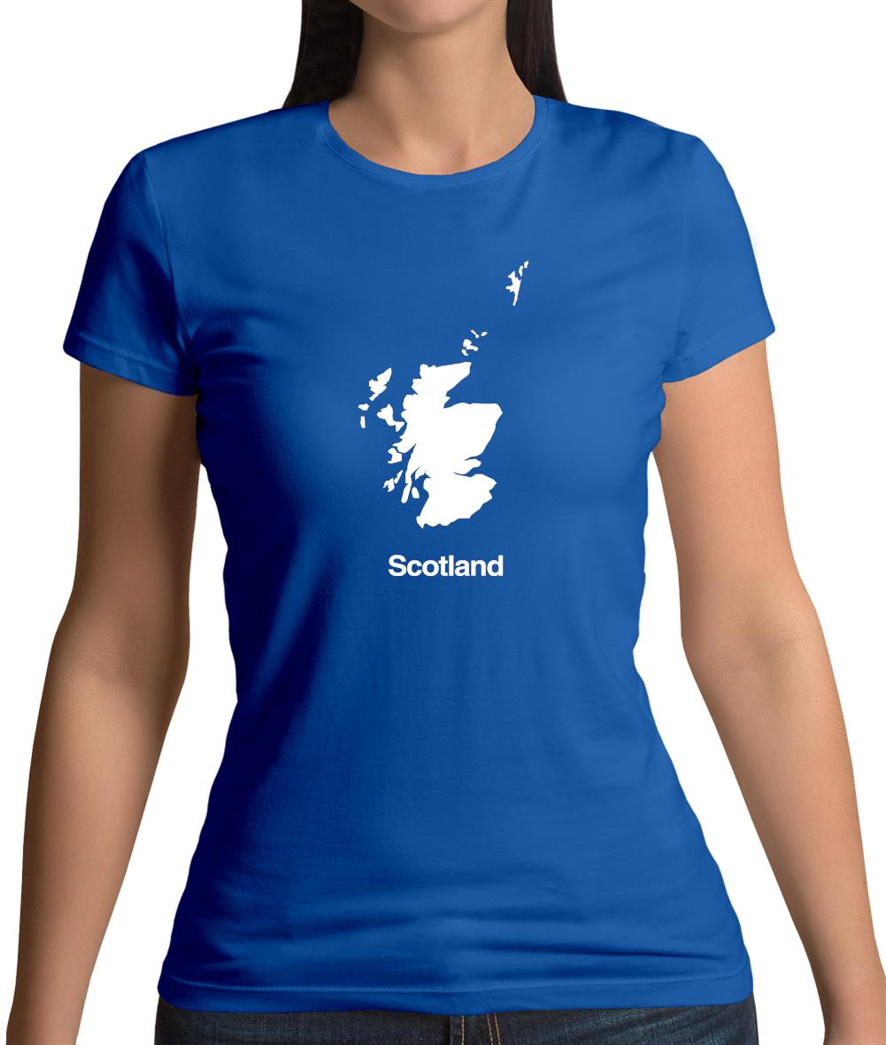 Scotland Silhouette Womens T-Shirt Scotland Silhouette Womens T-Shirt
