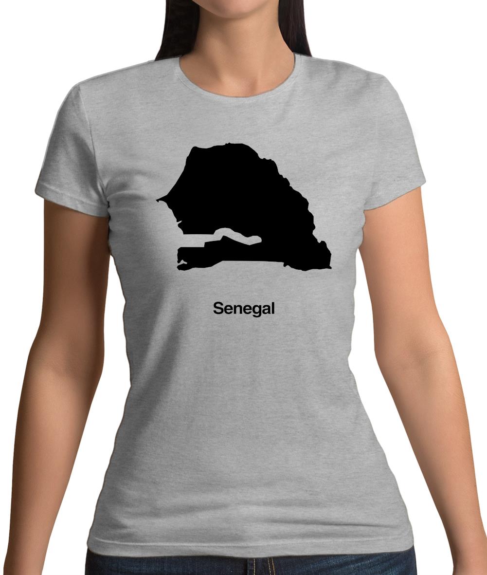 Senegal Silhouette Womens T-Shirt Senegal Silhouette Womens T-Shirt