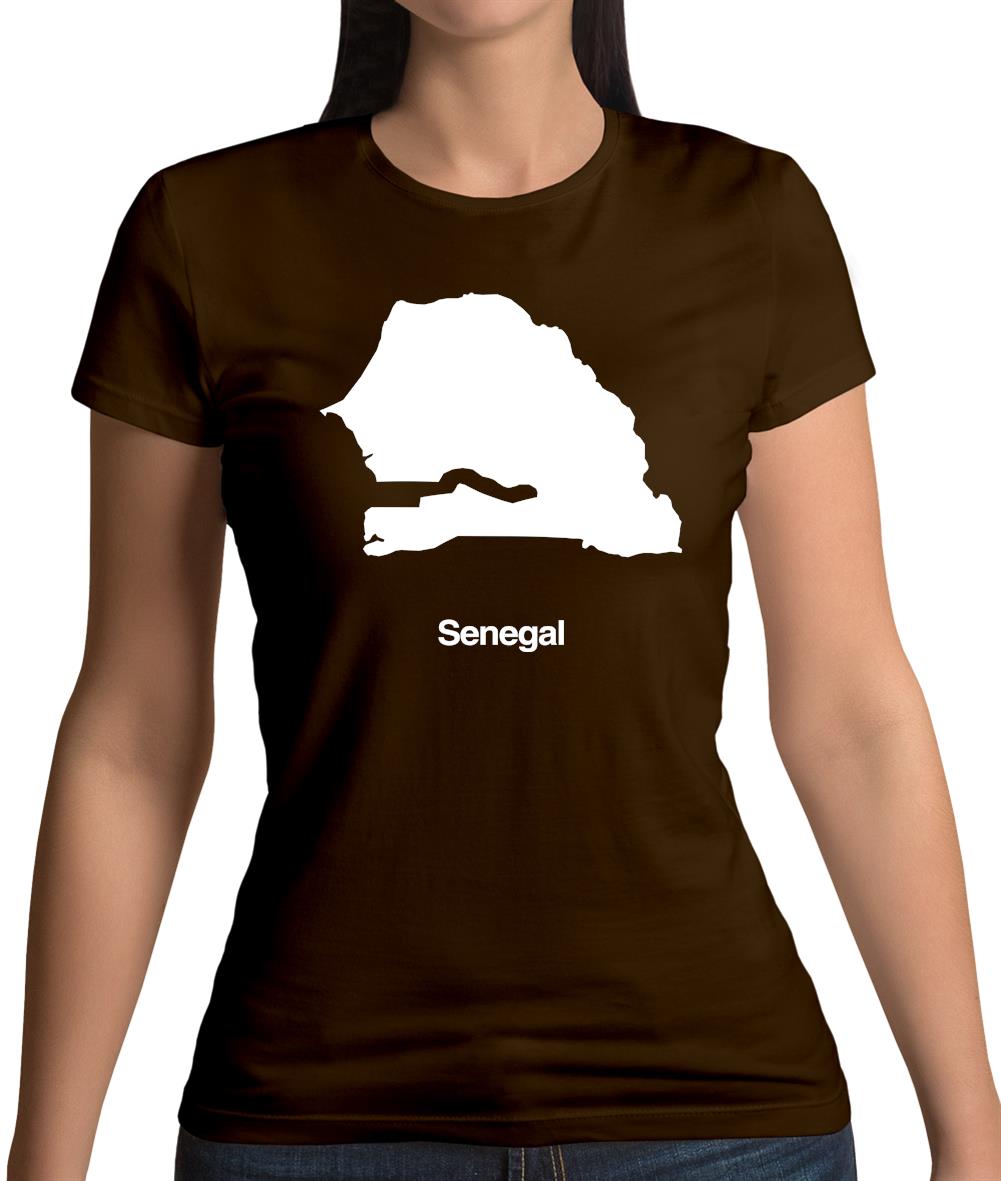 Senegal Silhouette Womens T-Shirt Senegal Silhouette Womens T-Shirt