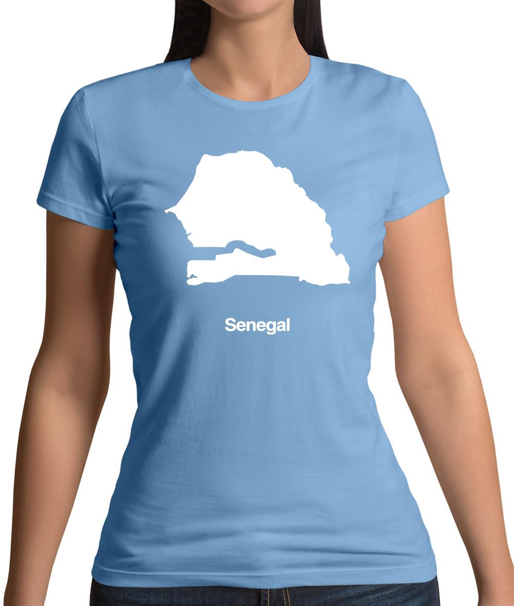 Senegal Silhouette Womens T-Shirt Senegal Silhouette Womens T-Shirt