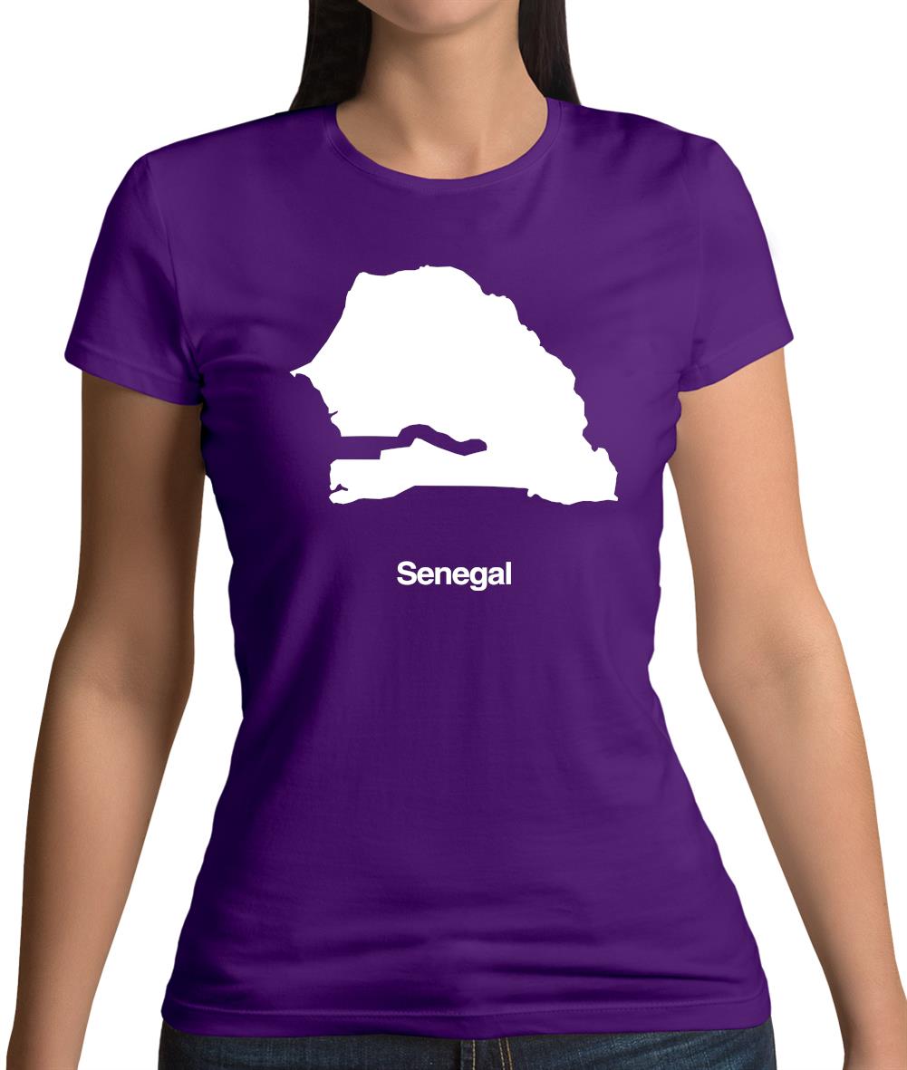 Senegal Silhouette Womens T-Shirt Senegal Silhouette Womens T-Shirt