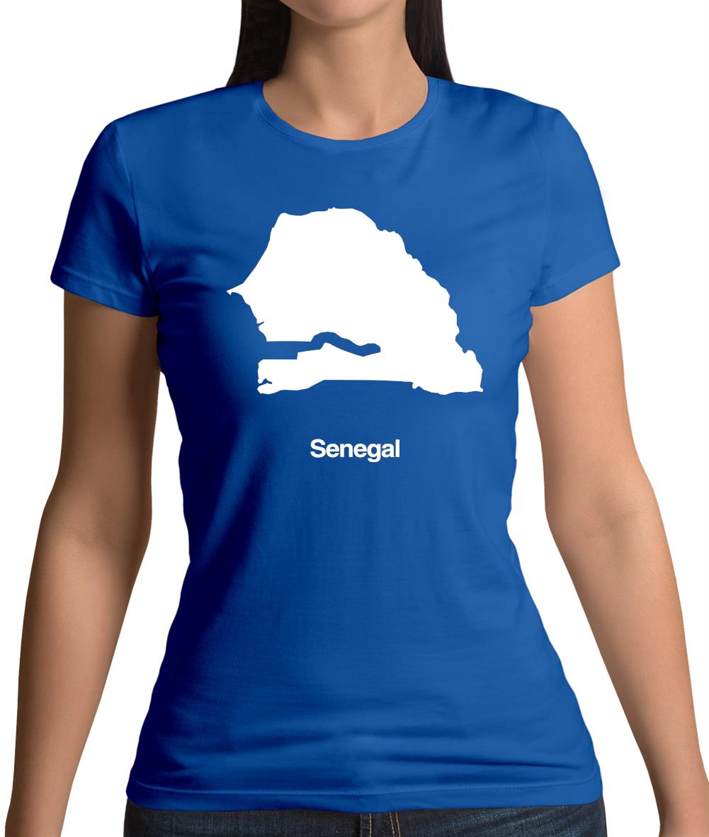 Senegal Silhouette Womens T-Shirt Senegal Silhouette Womens T-Shirt