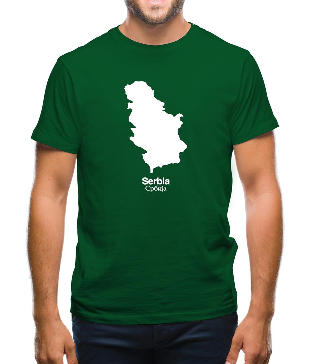 Serbia Silhouette Mens T-Shirt Serbia Silhouette Mens T-Shirt