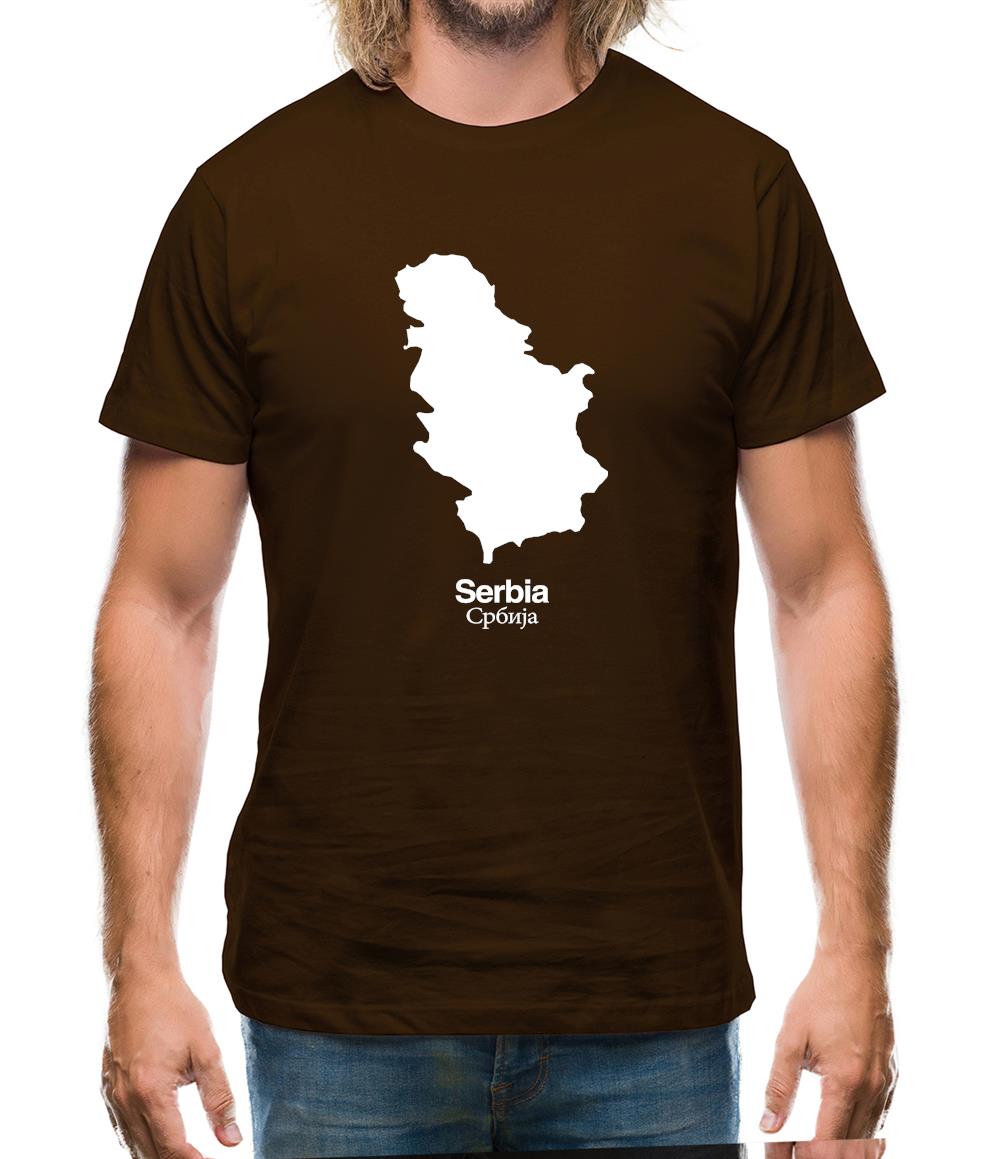 Serbia Silhouette Mens T-Shirt Serbia Silhouette Mens T-Shirt
