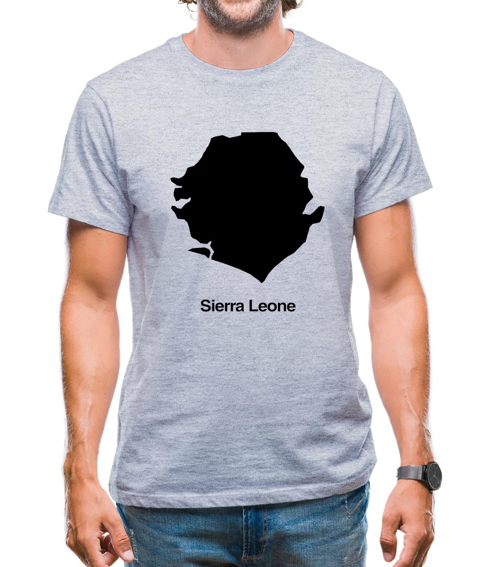 Sierra Leone Silhouette Mens T-Shirt Sierra Leone Silhouette Mens T-Shirt