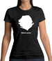 Sierra Leone Silhouette Womens T-Shirt Sierra Leone Silhouette Womens T-Shirt