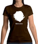 Sierra Leone Silhouette Womens T-Shirt Sierra Leone Silhouette Womens T-Shirt