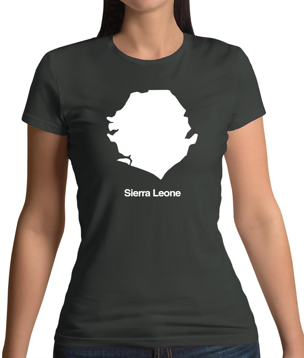 Sierra Leone Silhouette Womens T-Shirt Sierra Leone Silhouette Womens T-Shirt