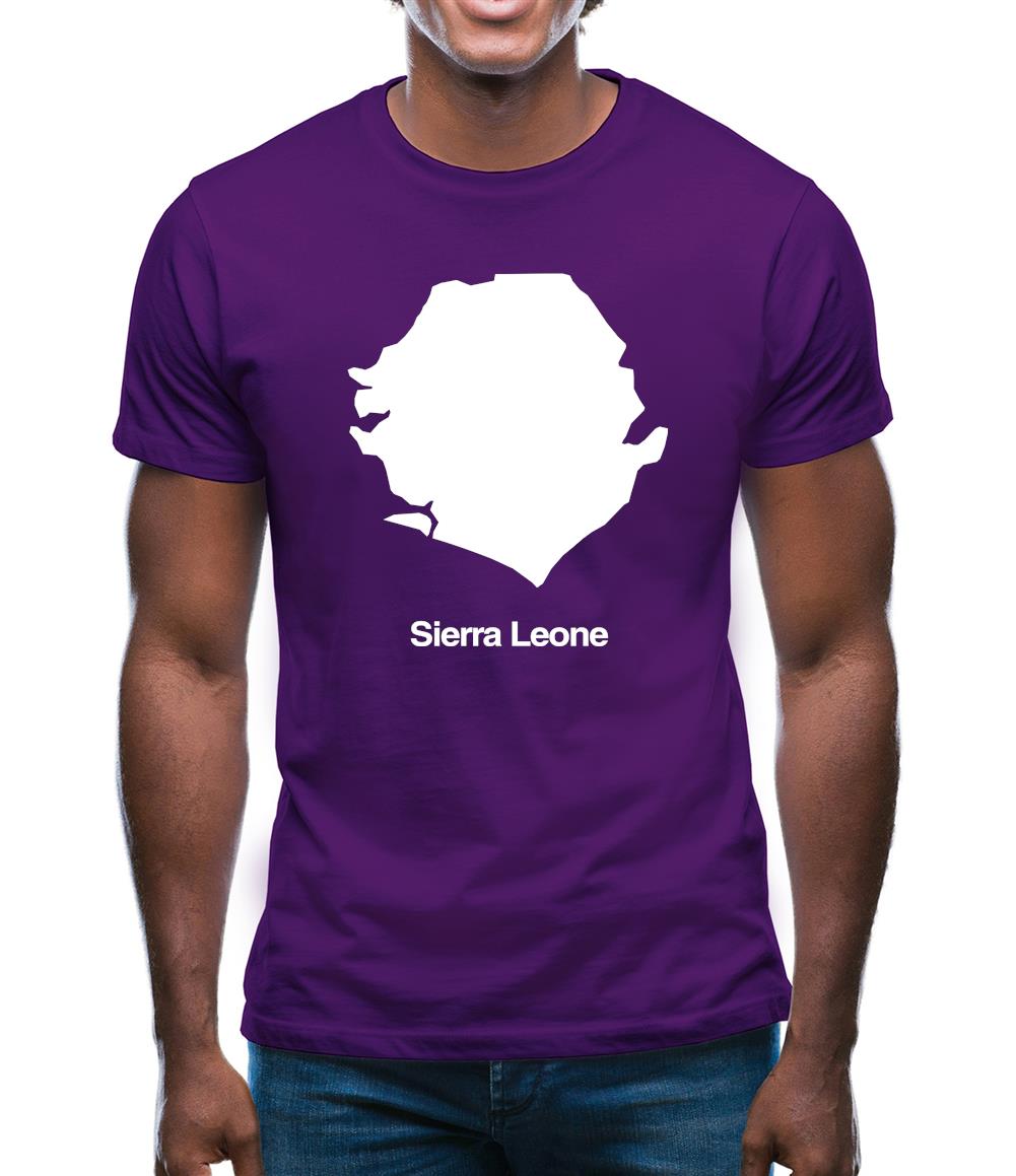 Sierra Leone Silhouette Mens T-Shirt Sierra Leone Silhouette Mens T-Shirt