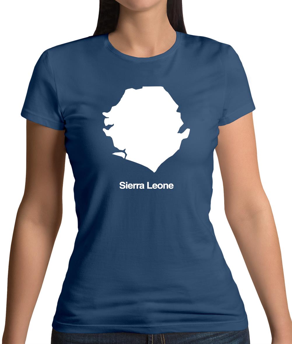 Sierra Leone Silhouette Womens T-Shirt Sierra Leone Silhouette Womens T-Shirt