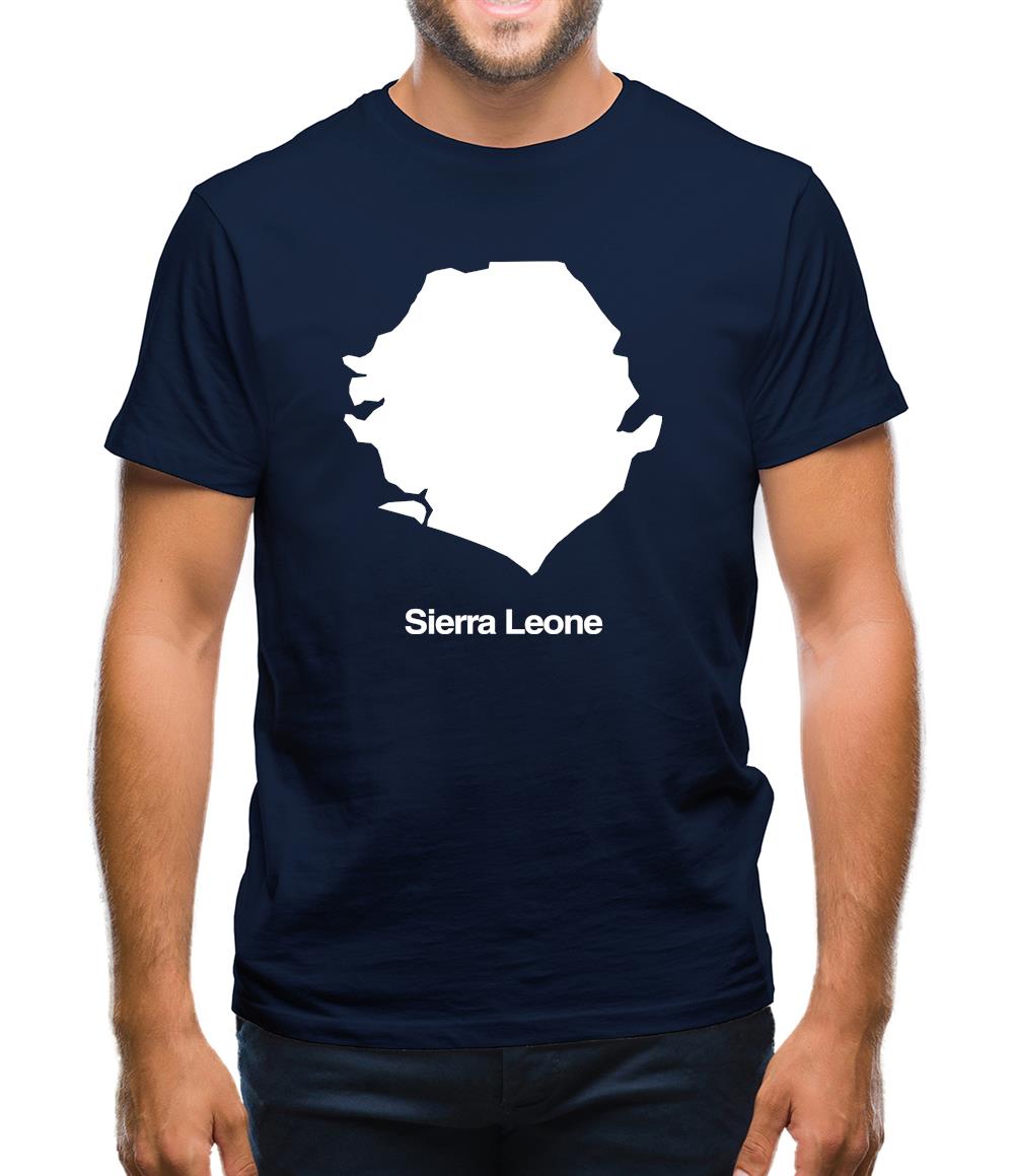 Sierra Leone Silhouette Mens T-Shirt Sierra Leone Silhouette Mens T-Shirt