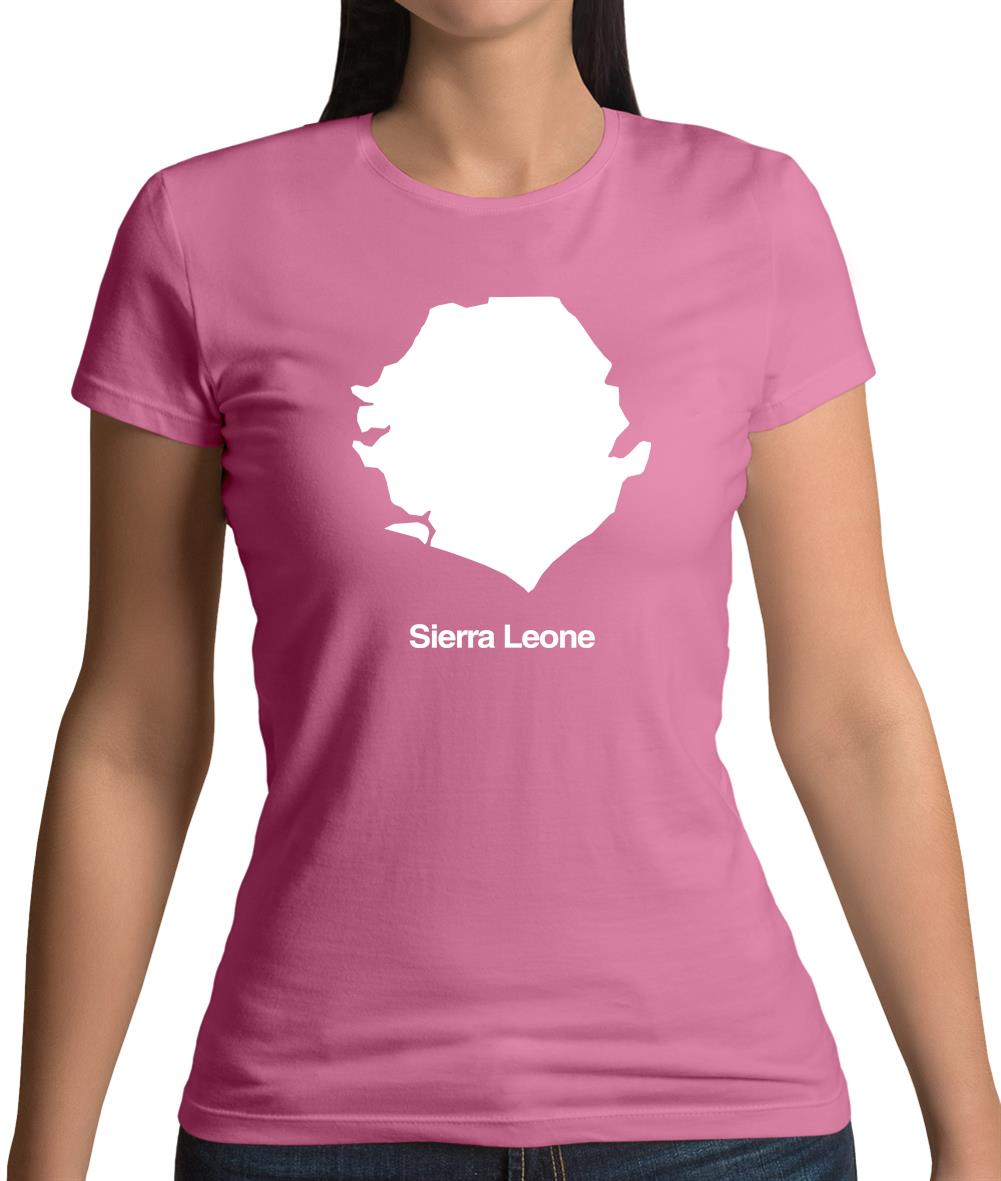 Sierra Leone Silhouette Womens T-Shirt Sierra Leone Silhouette Womens T-Shirt