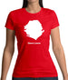 Sierra Leone Silhouette Womens T-Shirt Sierra Leone Silhouette Womens T-Shirt
