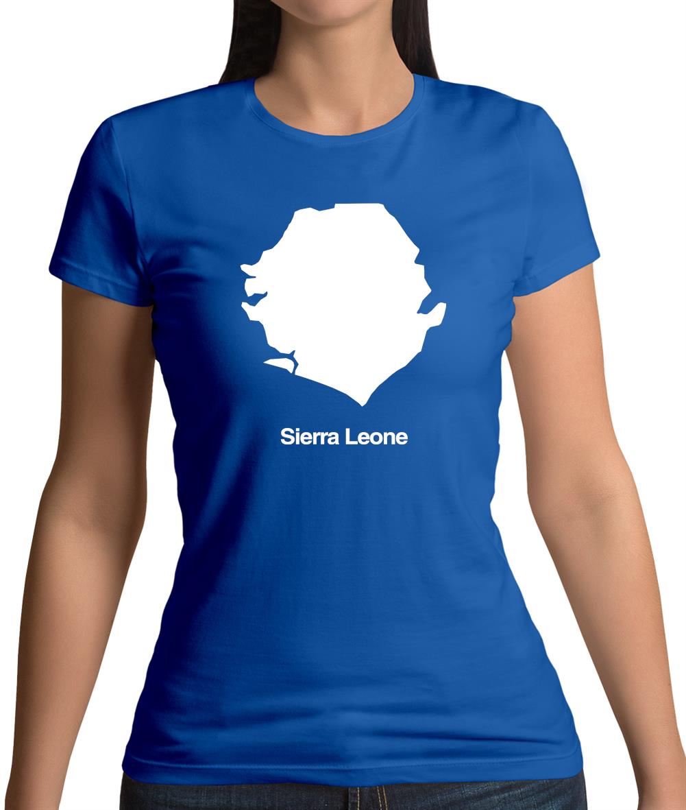Sierra Leone Silhouette Womens T-Shirt Sierra Leone Silhouette Womens T-Shirt