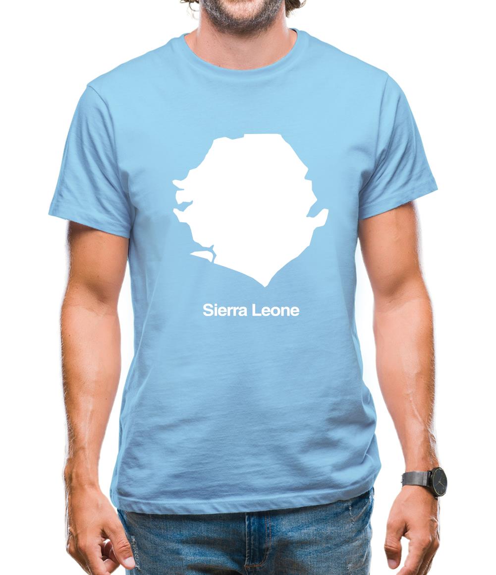 Sierra Leone Silhouette Mens T-Shirt Sierra Leone Silhouette Mens T-Shirt