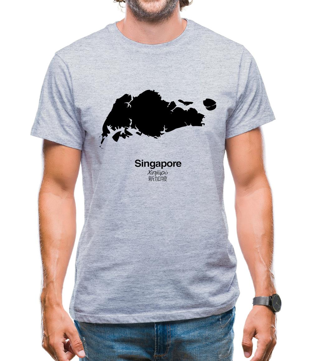 Singapore Silhouette Mens T-Shirt Singapore Silhouette Mens T-Shirt