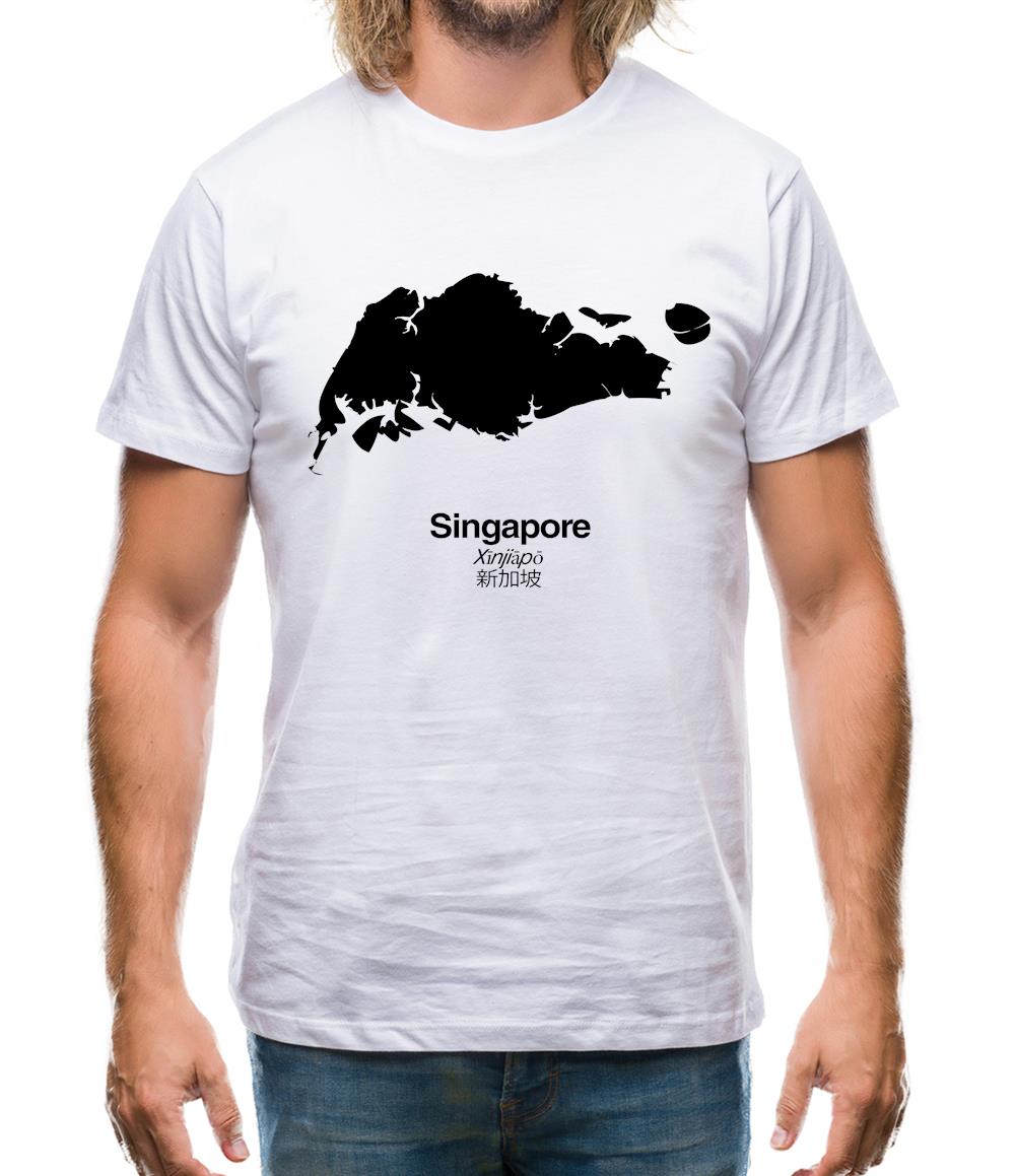 Singapore Silhouette Mens T-Shirt Singapore Silhouette Mens T-Shirt