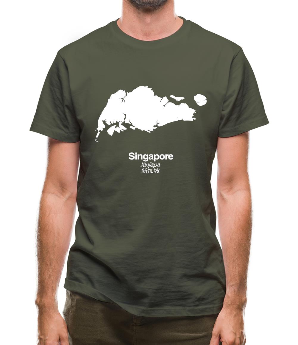 Singapore Silhouette Mens T-Shirt Singapore Silhouette Mens T-Shirt