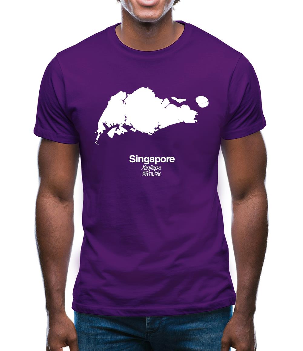 Singapore Silhouette Mens T-Shirt Singapore Silhouette Mens T-Shirt