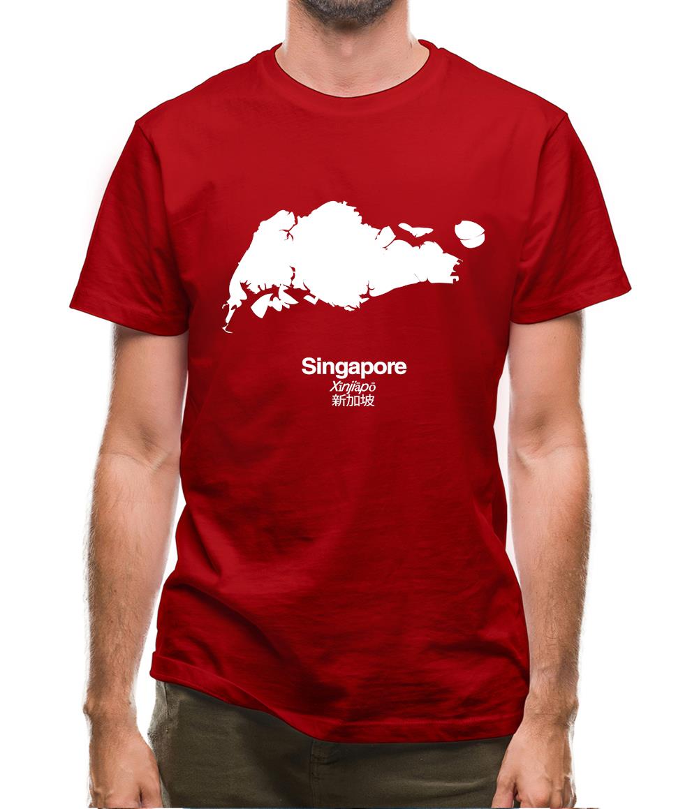 Singapore Silhouette Mens T-Shirt Singapore Silhouette Mens T-Shirt