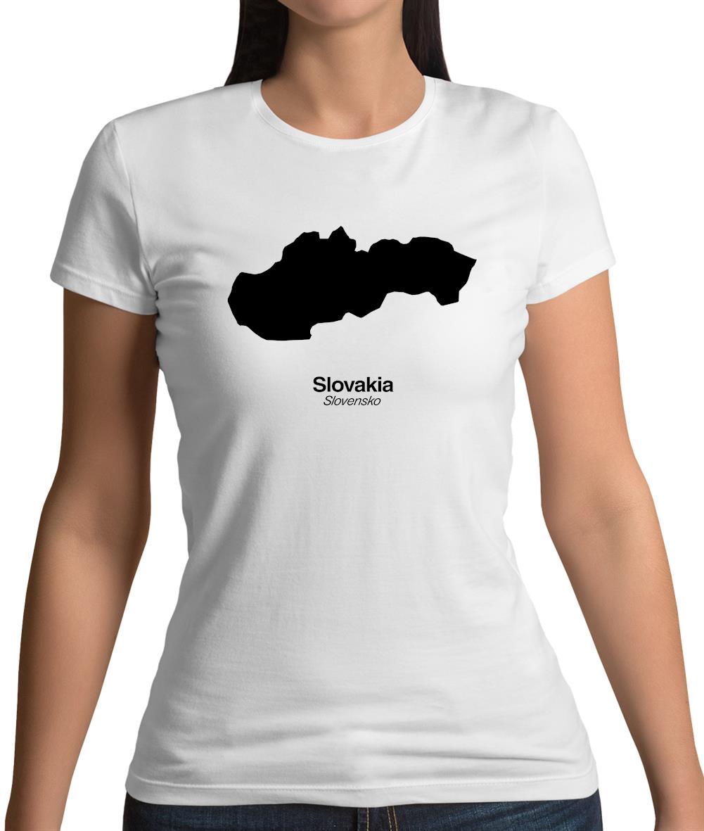 Slovakia Silhouette Womens T-Shirt Slovakia Silhouette Womens T-Shirt