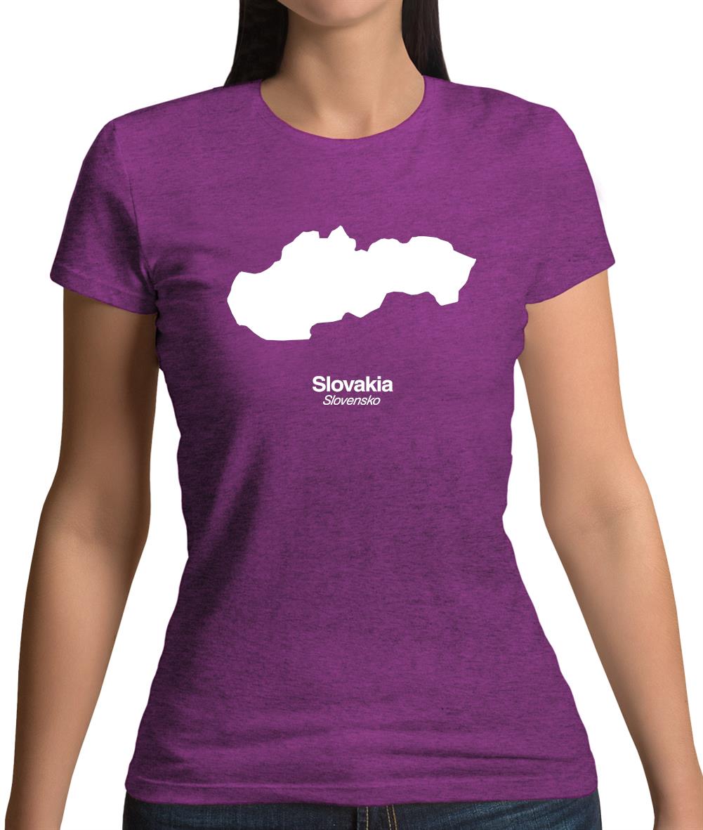 Slovakia Silhouette Womens T-Shirt Slovakia Silhouette Womens T-Shirt