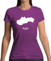 Slovakia Silhouette Womens T-Shirt Slovakia Silhouette Womens T-Shirt
