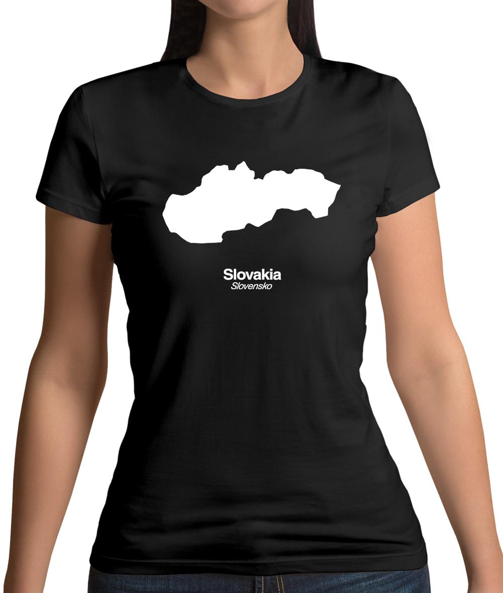 Slovakia Silhouette Womens T-Shirt Slovakia Silhouette Womens T-Shirt