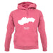 Slovakia Silhouette unisex hoodie Slovakia Silhouette unisex hoodie