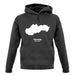 Slovakia Silhouette unisex hoodie Slovakia Silhouette unisex hoodie