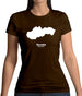 Slovakia Silhouette Womens T-Shirt Slovakia Silhouette Womens T-Shirt