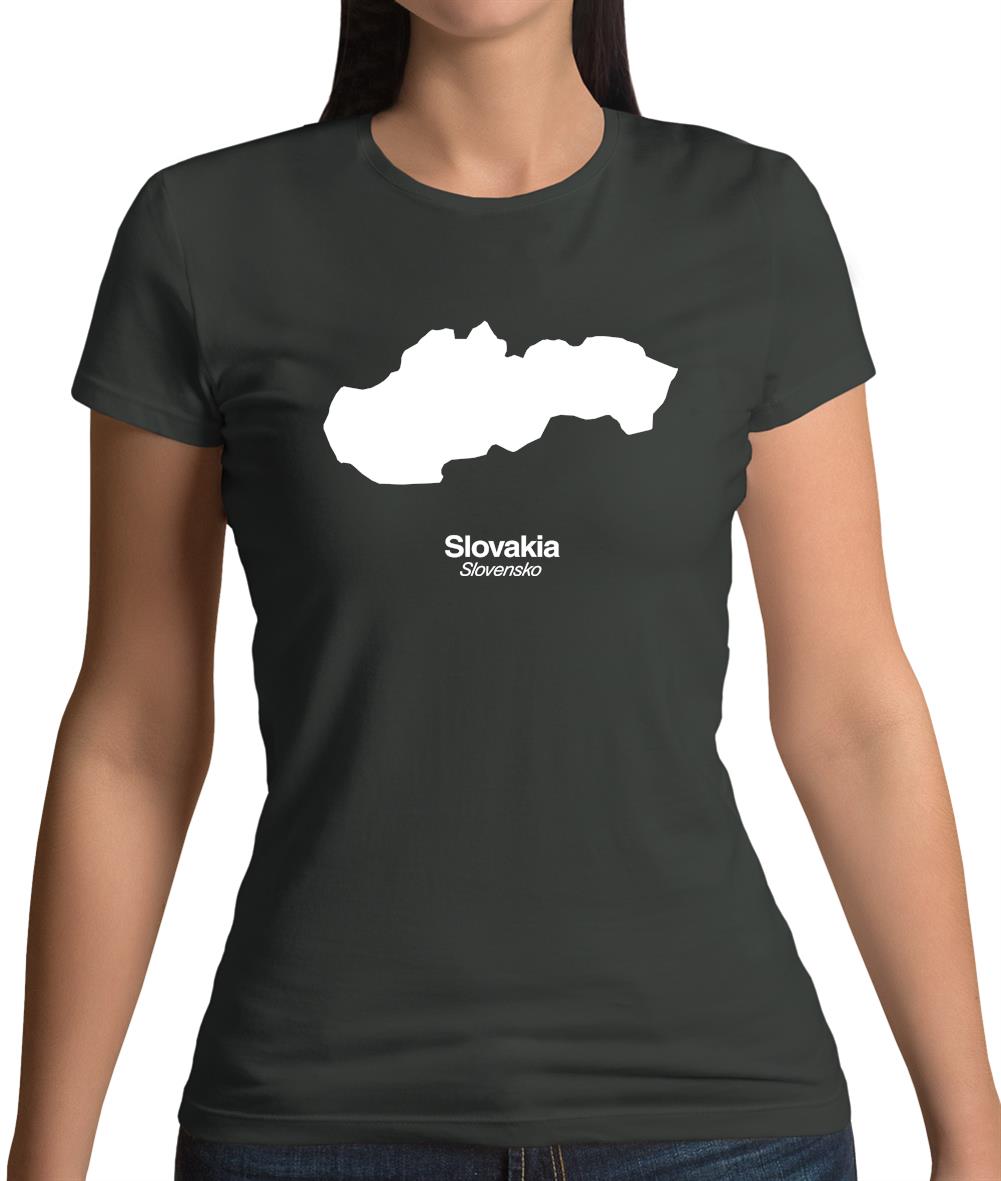 Slovakia Silhouette Womens T-Shirt Slovakia Silhouette Womens T-Shirt