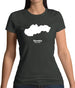 Slovakia Silhouette Womens T-Shirt Slovakia Silhouette Womens T-Shirt