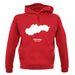 Slovakia Silhouette unisex hoodie Slovakia Silhouette unisex hoodie