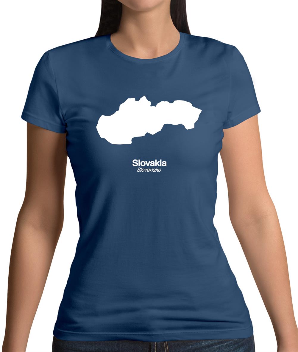 Slovakia Silhouette Womens T-Shirt Slovakia Silhouette Womens T-Shirt