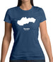Slovakia Silhouette Womens T-Shirt Slovakia Silhouette Womens T-Shirt