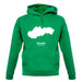 Slovakia Silhouette unisex hoodie Slovakia Silhouette unisex hoodie
